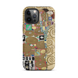 The Fulfilment - Gustav Klimt Phone Case Iphone 12 Pro Max / Matte Artistic Phone Case Gustav Klimt Romantic, Romantic Art, Bloom, it Coils