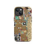 The Fulfilment - Gustav Klimt Phone Case Iphone 14 / Matte Phone Case Kiss Artwork Gustav Klimt Romantic, Romantic Art, Bloom, it Coils