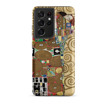 The Fulfilment - Gustav Klimt Phone Case Samsung Galaxy S21 Ultra / Matte Phone Case Gustav Klimt’s ?The Kiss” Intricate Gold Klimt Romantic,