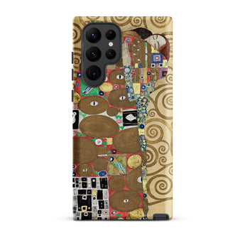 The Fulfilment - Gustav Klimt Phone Case Samsung Galaxy S22 Ultra / Matte Vibrant Artistic Phone Case Gustav Klimt’s ?The Kiss” Klimt R