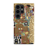 The Fulfilment - Gustav Klimt Phone Case Samsung Galaxy S24 Ultra / Matte Phone Case Vibrant Intricate Design Inspired Gustav Klimt’s Klimt
