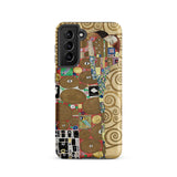 The Fulfilment - Gustav Klimt Samsung Case, Galaxy S21 / Matte, Smartphone Case Artistic Gold-toned Design Inspired Gustav Klimt’s