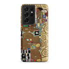 The Fulfilment Gustav Klimt Samsung Case, Galaxy S21 Ultra / Matte, Smartphone Case Abstract Colorful Design Gustav Klimt’s Kiss