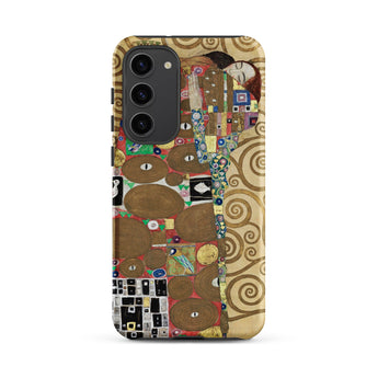 The Fulfilment - Gustav Klimt Samsung Case, Galaxy S23 Plus / Matte, Smartphone Case Abstract Colorful Pattern Reminiscent Gustav Klimt’s