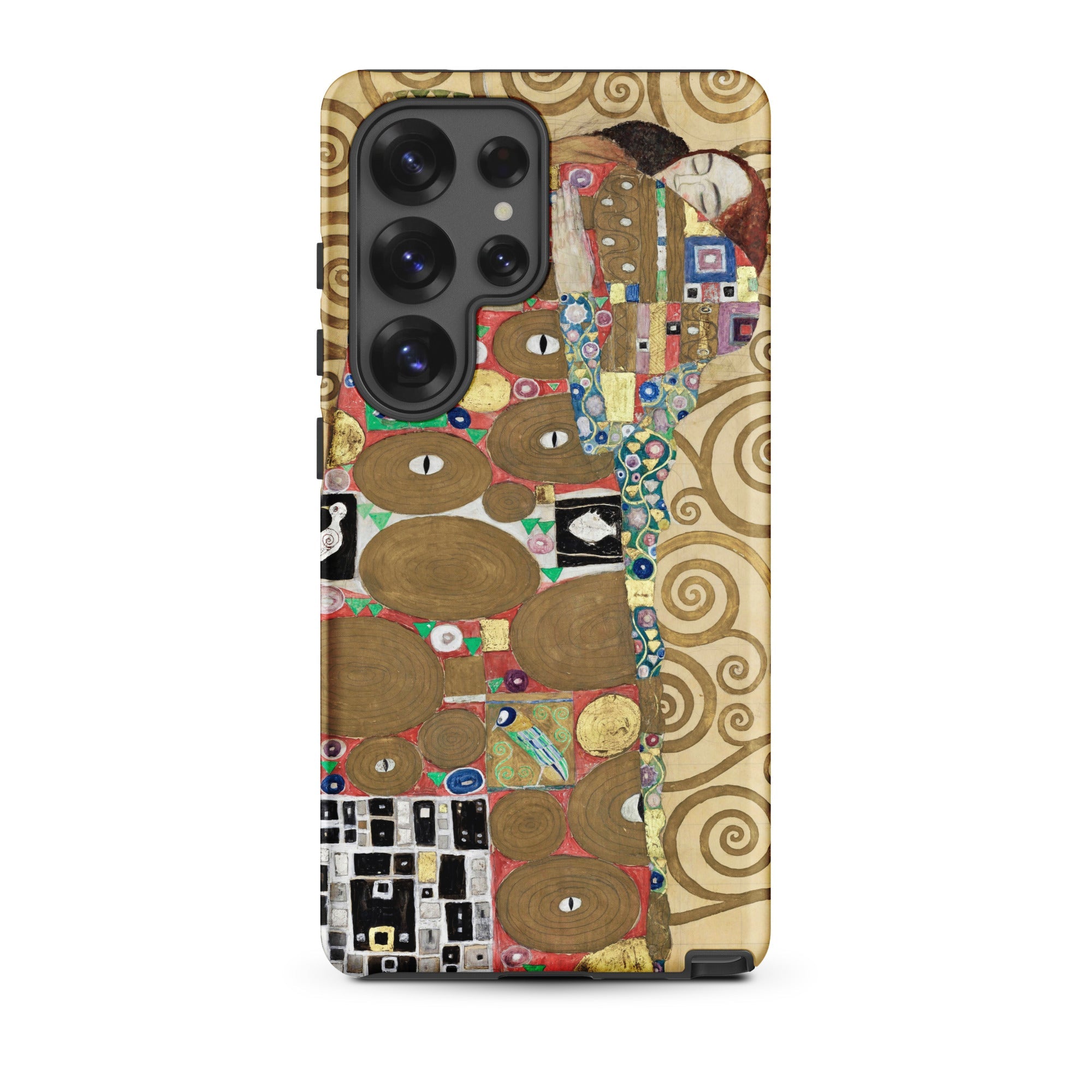 The Fulfilment Gustav Klimt Samsung Case, Galaxy S25 Ultra / Matte, Smartphone Case Gustav Klimt’s Kiss Artwork
