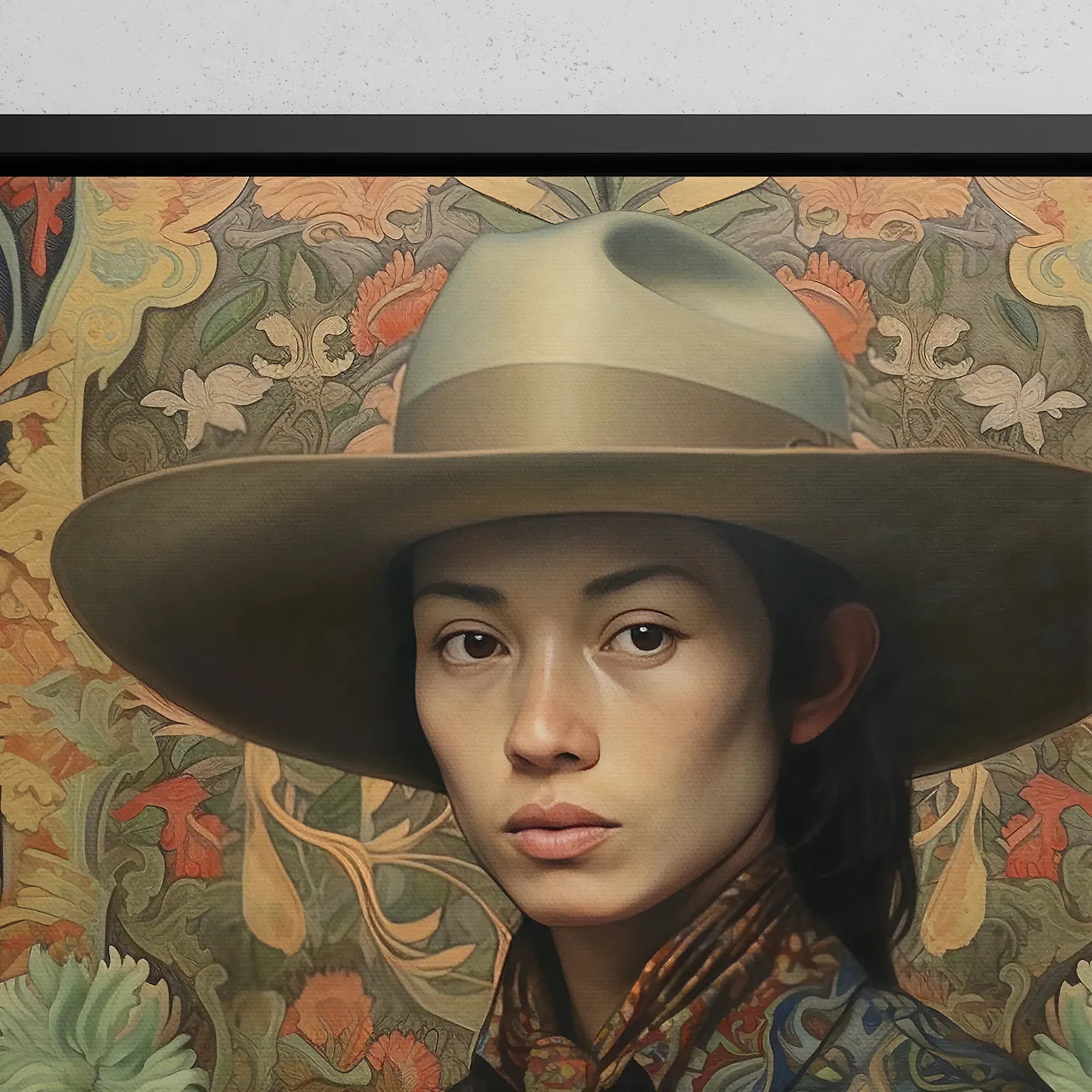 Fulin - Gay Cowboy Framed Canvas - Gaysian Chinese Queerart - Posters Prints & Visual Artwork - Aesthetic Art