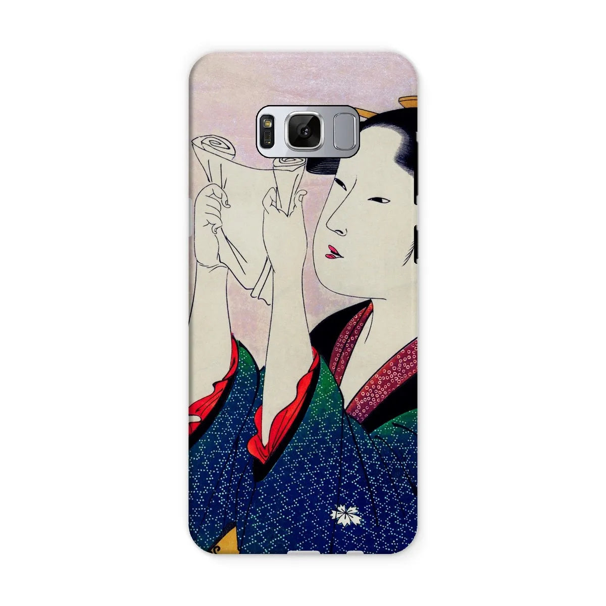 Fumiyomu Onna - Japanese Ukiyo-e Phone Case - Utamaro - Samsung Galaxy S8 / Matte - Mobile Phone Cases - Aesthetic Art