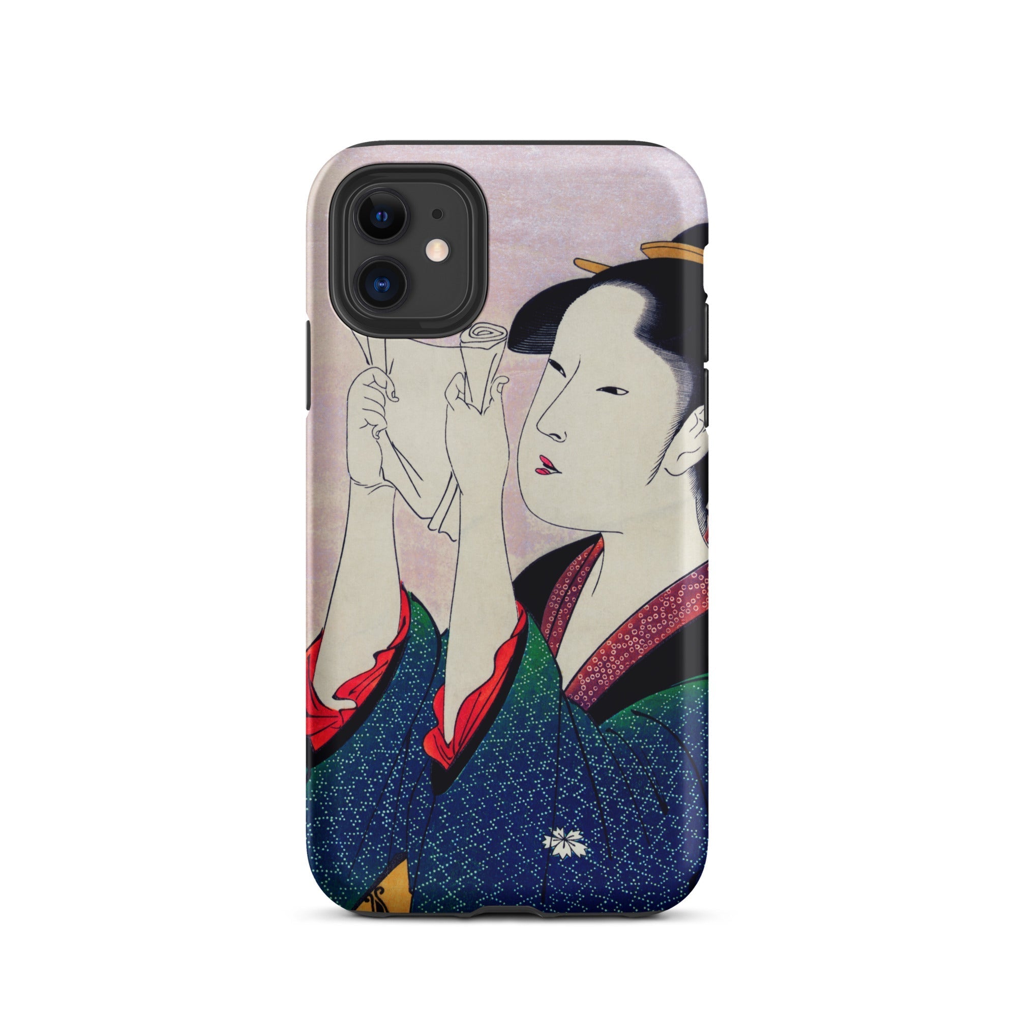 Fumiyomu Onna Kitagawa Utamaro Iphone Case, 11 / Matte, Phone Case Japanese Art