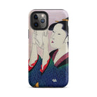 Fumiyomu Onna Kitagawa Utamaro Iphone Case, 11 Pro / Matte, Phone Case Japanese Art