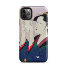 Fumiyomu Onna Kitagawa Utamaro Iphone Case, 11 Pro Max / Matte, Japanese Art Phone Case