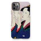 Fumiyomu Onna - Kitagawa Utamaro Iphone Case, 11 Pro Max / Matte, Iphone Case Japanese Ukiyo-e Style Artwork Geisha Sake