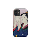 Fumiyomu Onna Kitagawa Utamaro Iphone Case, 12 Mini / Matte, Japanese Art Phone Case