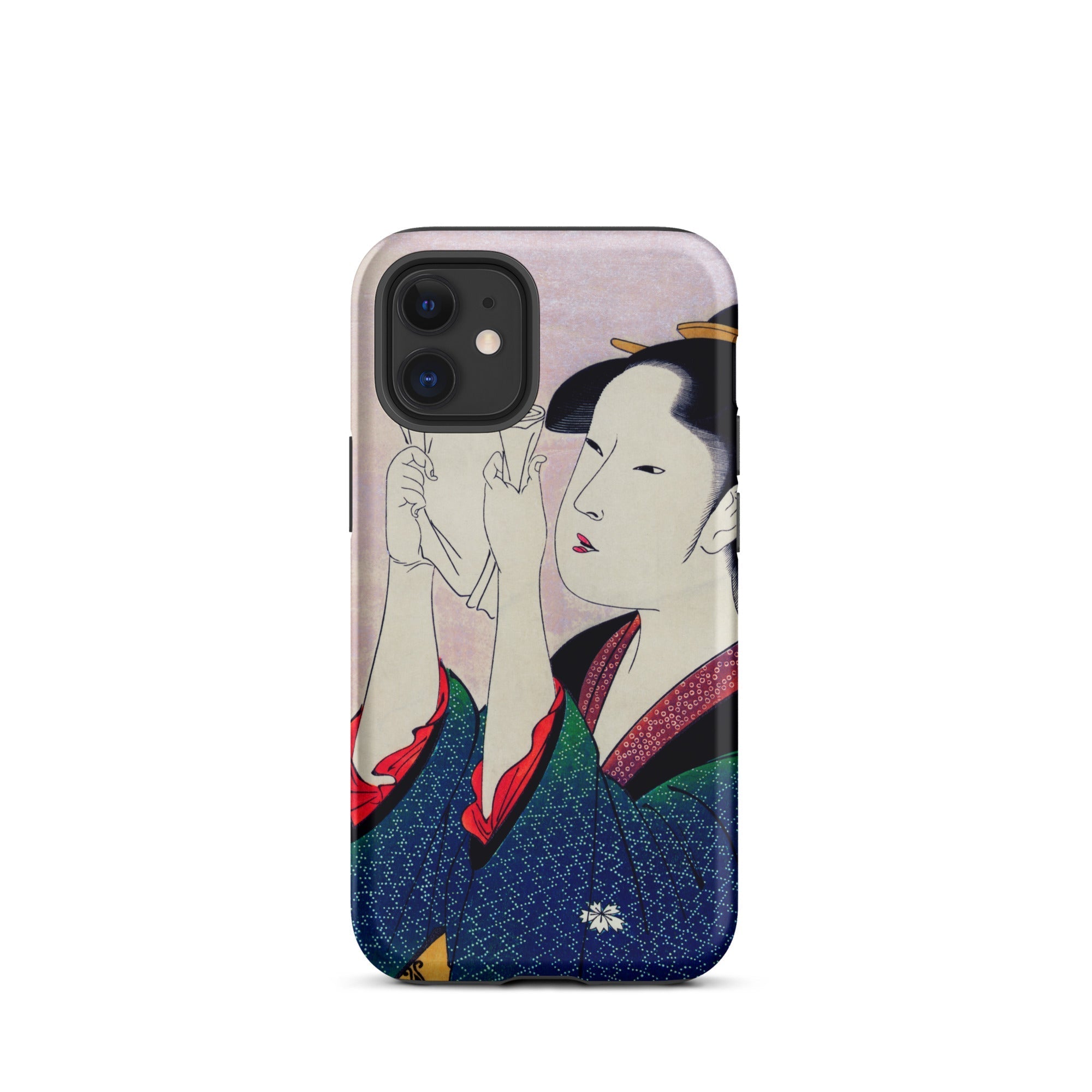 Fumiyomu Onna Kitagawa Utamaro Iphone Case, 12 Mini / Matte, Japanese Art Phone Case