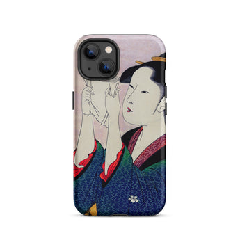 Fumiyomu Onna - Kitagawa Utamaro Iphone Case, 13 / Matte, Phone Case Japanese Art