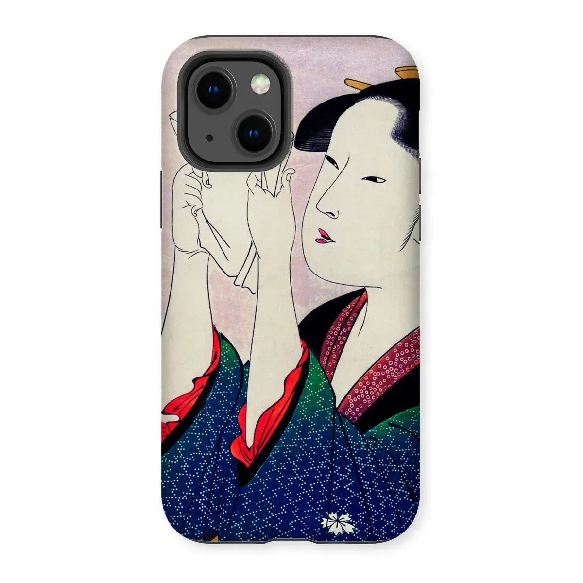 Fumiyomu Onna - Kitagawa Utamaro Iphone Case, 13 / Matte, Phone Case Japanese Ukiyo-e Style Geisha Illustration