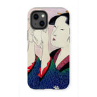 Fumiyomu Onna - Kitagawa Utamaro Iphone Case, 13 Mini / Matte, Phone Case Japanese Ukiyo-e Style Illustration Geisha