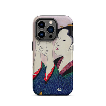 Fumiyomu Onna - Kitagawa Utamaro Iphone Case, 14 Pro / Matte, Japanese Art-adorned Phone Case