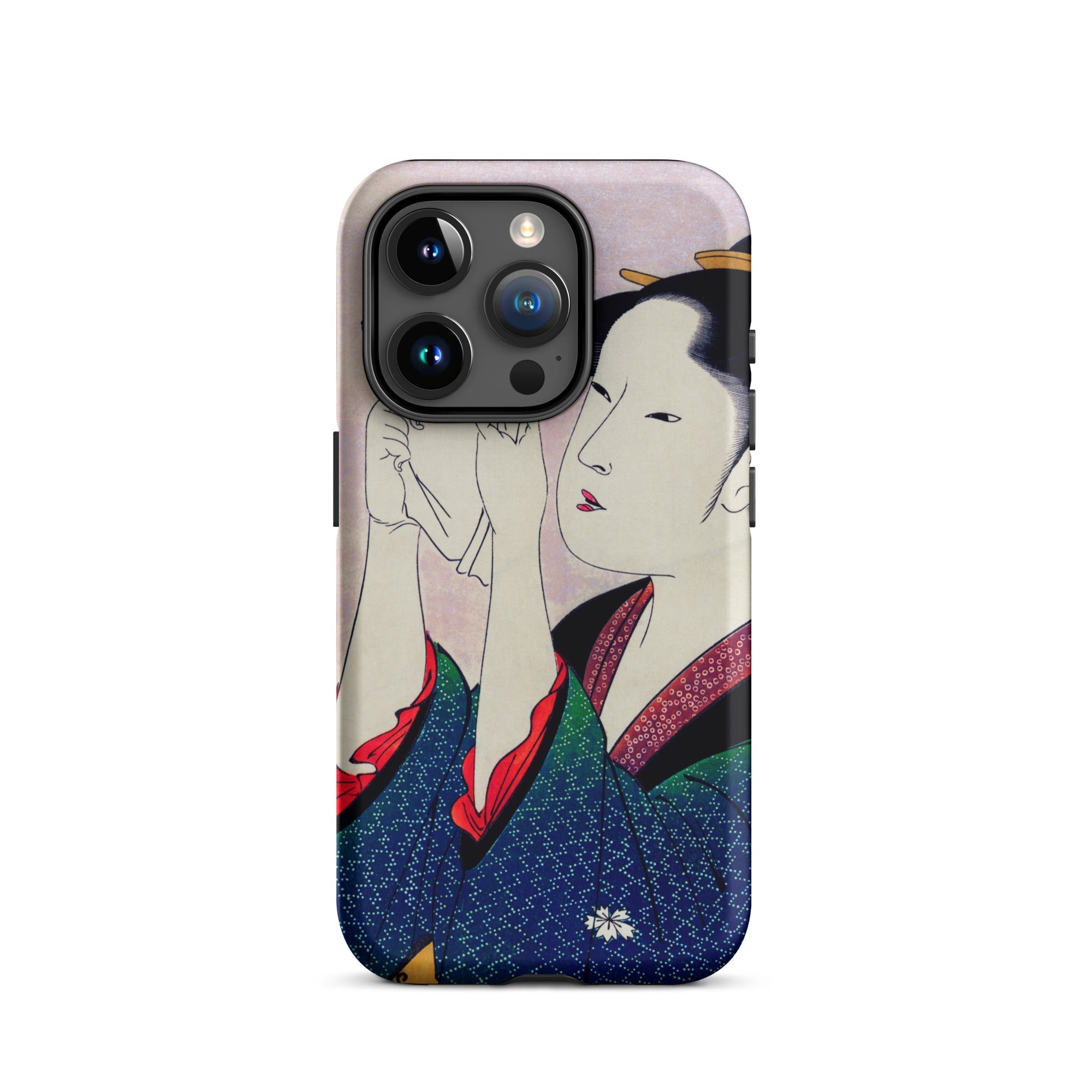 Fumiyomu Onna Kitagawa Utamaro Iphone Case, 15 Pro / Matte, Phone Case Japanese Art