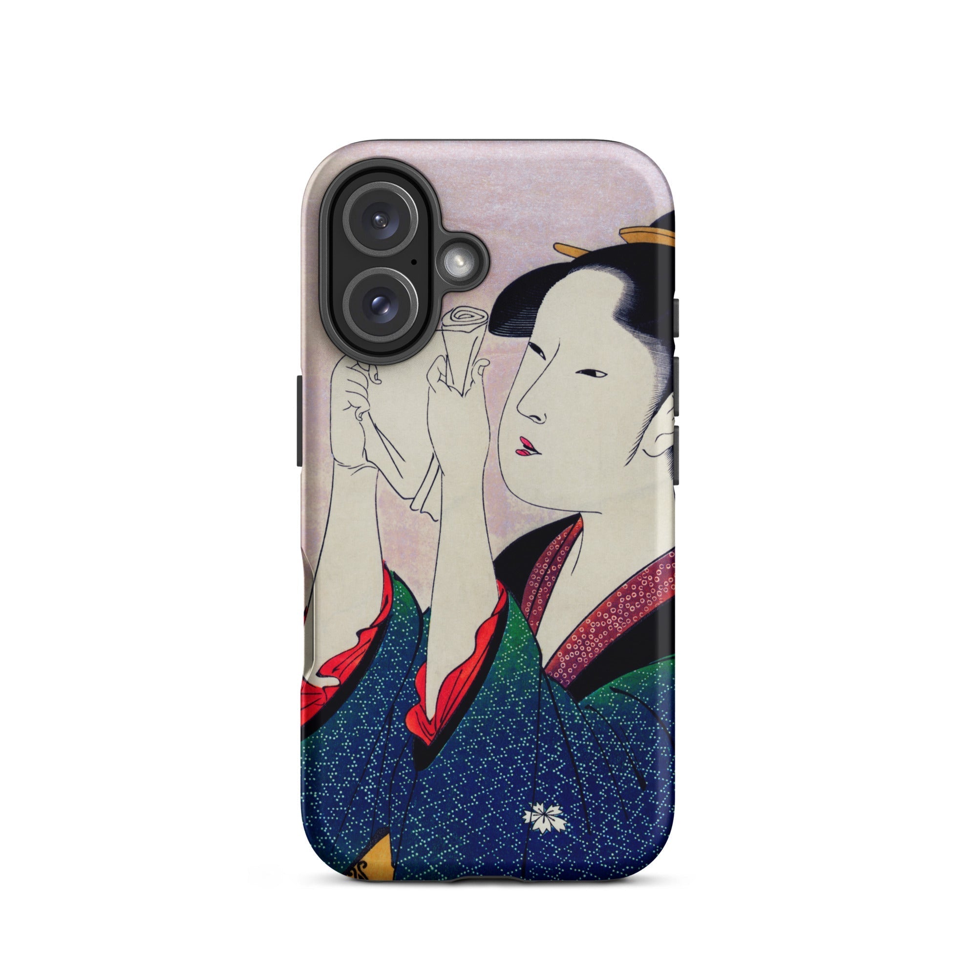 Fumiyomu Onna Kitagawa Utamaro Iphone Case, 16 / Matte, Phone Case Japanese Art