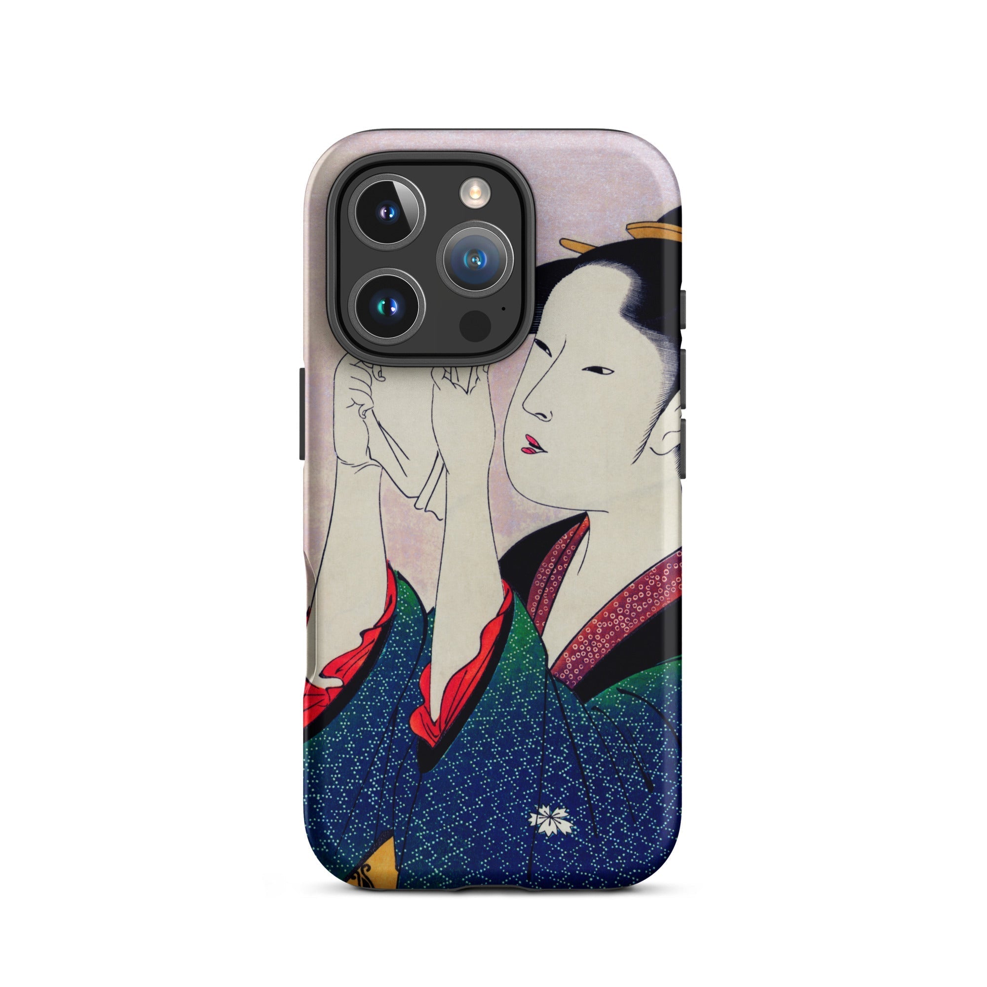 Fumiyomu Onna Kitagawa Utamaro Iphone Case, 16 Pro / Matte, Phone Case Japanese Art