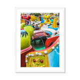 Gang’s All Here 2 + too Giclée Print, Colorful Amusement Park Ride