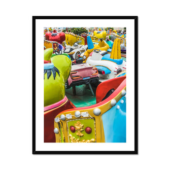 Gang’s All Here 2 + too Giclée Print, Colorful Amusement Park Ride
