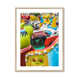 Gang’s All Here 2 + too Giclée Print, Framed Colorful Amusement Park Ride