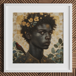 Der eine - schwule schwarze Gottkunstdruckdruck