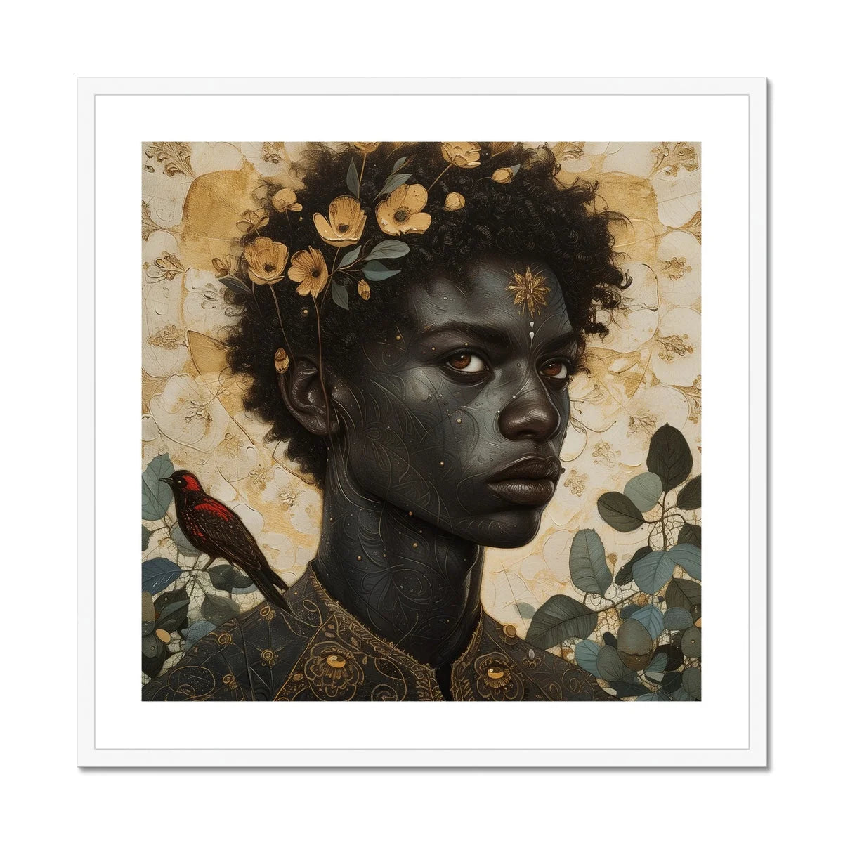 The one - Gay Black God Art Print