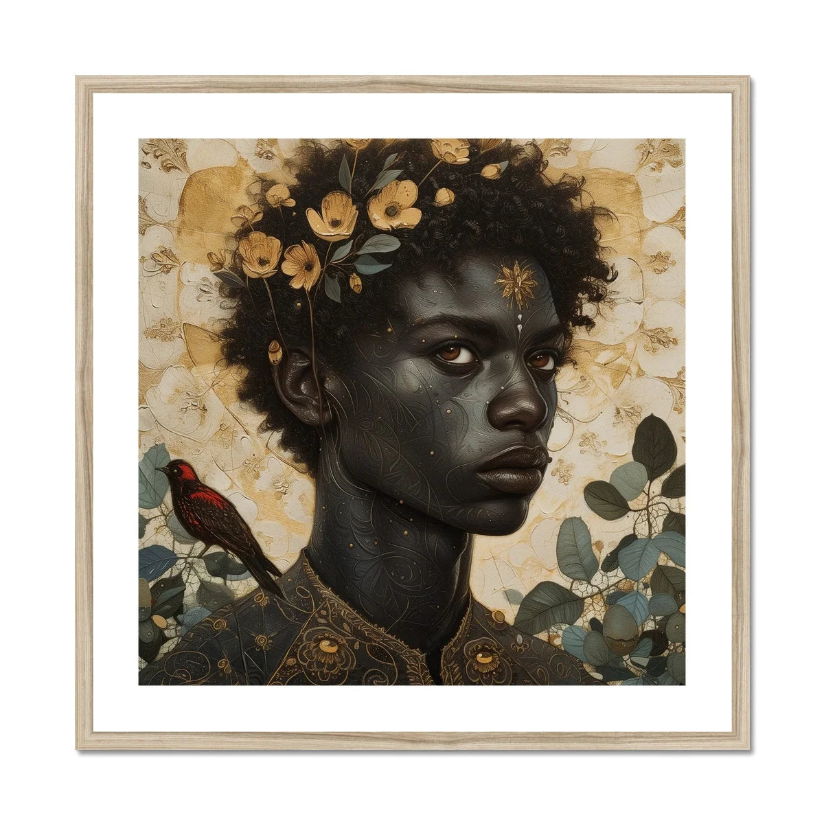 The one - Gay Black God Art Print