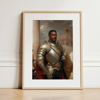 The General - Vintage Gay Military Art Print / Canvas, 12x16’’ / 31x41cm / Natural Frame / Matboard, Posters Prints & Visual Artwork, Toby