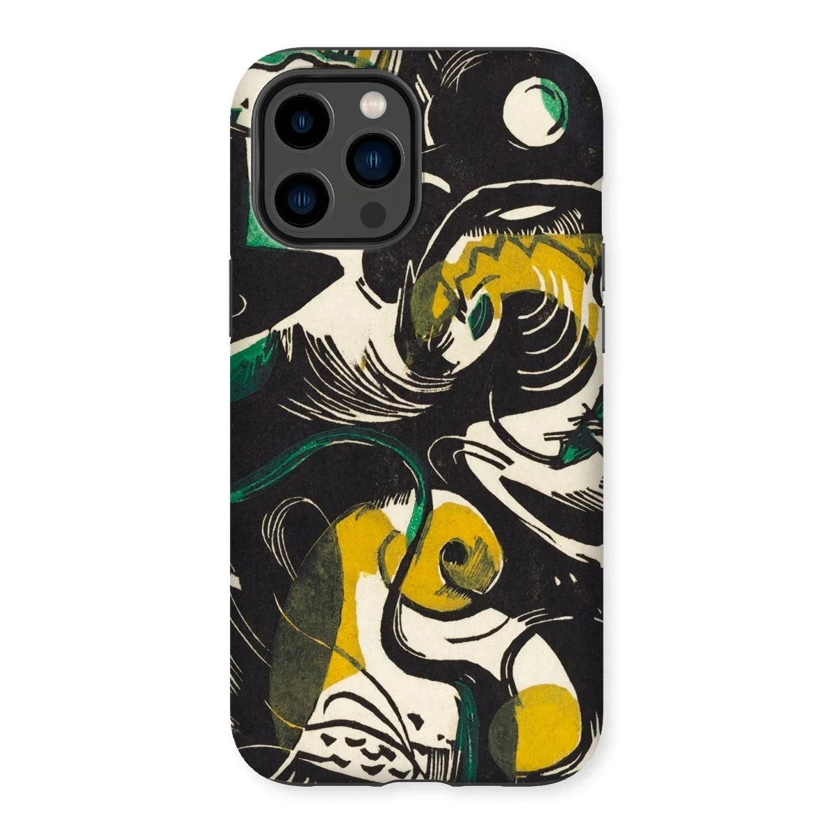 Genesis Ii - Franz Marc Iphone Case, 14 Pro Max / Matte, Kite-942729867, Iphone Case Abstract Artistic Design Black