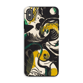 Genesis Ii - Franz Marc Iphone Case, Xs Max / Matte, Phone Case Abstract Artistic Design Black Yellow Green