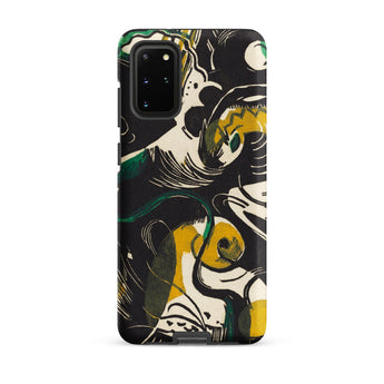 Genesis Ii - Franz Marc Samsung Case, Galaxy S20 Plus / Matte, Phone Case Abstract Pattern Black White Yellow Green
