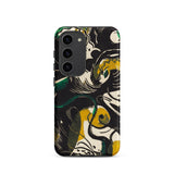 Genesis Ii - Franz Marc Samsung Case, Galaxy S23 / Matte, Smartphone Case Abstract Pattern Black White Yellow Green
