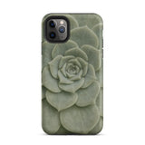 Geometric Succulent Phone Case Iphone 11 Pro Max / Matte Sleek Matte-finish Phone Case Detailed Pale Green Succulent Baja California’s