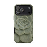 Geometric Succulent Phone Case Iphone 17 Pro Max / Matte Sleek Matte-finish Phone Case Detailed Pale Green Succulent Baja California’s