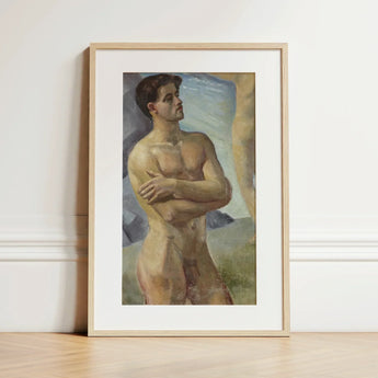 Georg Pauli - Bathing Men Art Print / Canvas, Nude Man, Prints