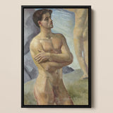 Georg Pauli - Bathing Men Art Print / Canvas, Nude Man, Prints