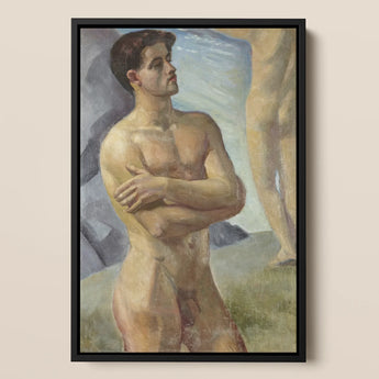 Georg Pauli - Bathing Men Art Print / Canvas, Nude Man, Prints
