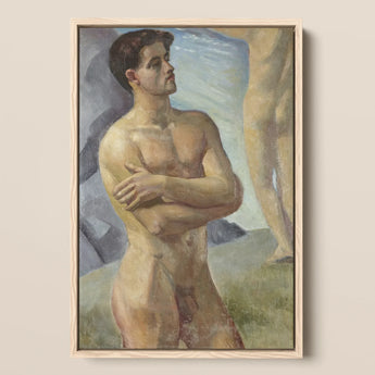 Georg Pauli - Bathing Men Art Print / Canvas, Nude Man, Prints