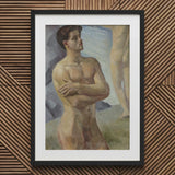 Georg Pauli - Bathing Men Art Print / Canvas, Nude Man, Prints