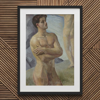 Georg Pauli - Bathing Men Art Print / Canvas, Nude Man, Prints