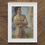 Georg Pauli - Bathing Men Art Print / Canvas, Nude Man, Prints