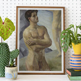 Georg Pauli - Bathing Men Art Print / Canvas, Nude Man, Prints