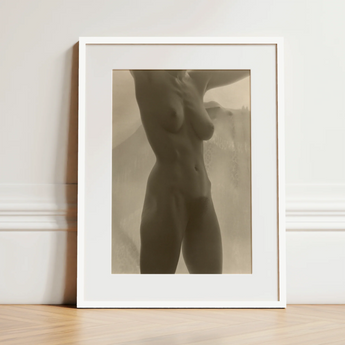 Georgia O’keeffe Torso - Alfred Stieglitz Art Print / Canvas, 12x16’’ / 31x41cm / White Frame / Matboard, Posters Prints & Visual Artwork,