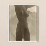 Georgia O’keeffe Torso - Alfred Stieglitz Art Print / Canvas Sepia-toned Framed Photograph Nude Female Figure Artistic Vintage-style Alfred