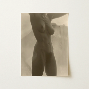 Georgia O’keeffe Torso - Alfred Stieglitz Art Print / Canvas Sepia-toned Photographic Print Nude Female Figure Mounted Plain Alfred