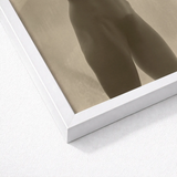 White Framed Art Print Sepia-toned Human Legs Alfred Stieglitz, Georgia O’keeffe, Pressed, Small Breasts Caught, Oblique Window Light