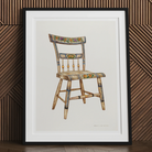 German Chair - Edward L. Loper 1930s Folk Art Print Posters Prints & Visual Artwork